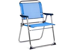 Solenny Chaise Pliante 58x54x10 cm Bleu