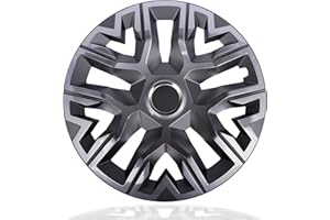 NRM Perfecto Graphite Radkappen 15 Zoll für Stahlfelgen | 15“ Radzierblenden 4er Set