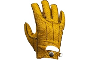 ‎MYCL TURELL Mycl Turell Motorradhandschuhe Easy Rider - Motorrad Handschuhe Herr - Echtleder - Handschuhe Herren Motorrad Leder mit Aramid Verstärkung - Schlicht und Edel - Retro Vintage Look