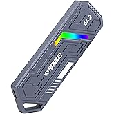 RaXius DK03 USB-A/Type-C Kablolu RGB 22x80 M.2 NVMe Taşınabilir Harici SSD (Boş Kutu)