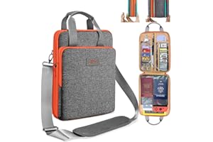 ZINZ Smukły i rozszerzalna torba podróżna na laptopa 12,9-13 cali do MacBook Air/Pro 13" M3/M2/M1, iPad Air/Pro 13"