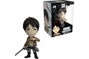 YOU TOOZ Figurka winylowa Eren, 11,4 cm Eren z serii anime Atak Tytanów, wysoka szczegółowa figurka kolekcjonerska, kolekcja Youtooz Attack on Titan