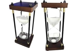 LODUNSYR 30 min zegar klepsydry dekoracja pokoju dziecięcego urodziny stolik do herbaty stojak na książki gra szkolna ozdoba piasek zegar zegar zegar Hourglass 30 minut biały