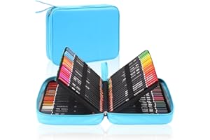 LACONILE 120 Premium Matite colorate Set con Bella Custodia PU, Matite Colorate ad Olio per Adulti, Matite da Disegno Forniture d'arte per i Bambini 9-12