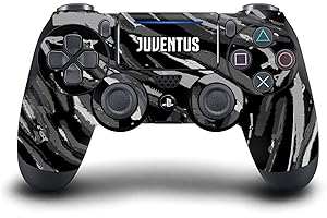 Head Case Designs Offizielle Juventus Football Club Abstrakter Pinselstrich Kunst Vinyl Haut Gaming Aufkleber Abziehbild Abdeckung kompatibel mit Sony PlayStation 4 PS4 DualShock 4 Controller