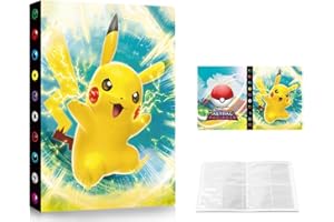 QIFAENY Classeur de cartes, album cartes à collectionner, porte-cartes, dossier livre cartes, 30 pages - Peut contenir jusqu'à 240 cartes A02