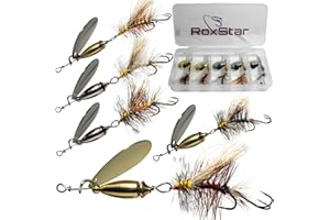 ROXSTAR LURES RoxStar Fly Strikers Proven Nationwide to Out-Fish Any Spinner | Hand-Tied in The USA | Most Versatile Fishing Spinner Ever! Trout, Bass, Steelhead | Stop Fishing - Start Catching