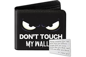Huuitan Kids Wallet for Boys, Cool Wallets for Teen Son Ages 4 5 6 7 8 9 10 11 12 13 14 15 16, Leather Bifold Purse with Coin Pocket ID Window, Christmas Birthday Gift for Kid Men Boy Youth Guys
