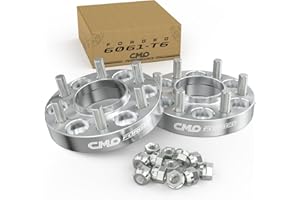 CUSTOMADEONLY 25mm Hub Wheel Adapter 6 x 114.3 to 6 x 139.7 or 6 x 4.5 to 6 x 5.5 (Hub to Wheel) Compatible with Nissan Frontier Pathfinder Xterra (2pcs 66.1mm M12x1.25) Fits 6x139.7 Wheels to 6