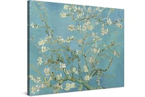 PICANOVA – Vincent Van Gogh Fleur d'Amandier 100x75cm – Photo sur Toile – Impression sur Toile Haut de Gamme – Image sur Toile pour Décoration Murale Moderne