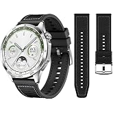 NovStrap Huawei Watch Gt6/Gt5/Gt4/Gt3/Gt2 46mm Pro/Se/Elite ile Uyumlu Kordon 22mm New Lansman New Lansman SİYAH