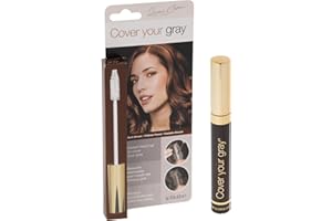 "Irene Gari" Instant Touch Up To Cover Your Gray Brush In Hair Mascara (Dark Brown) 0.25 Oz