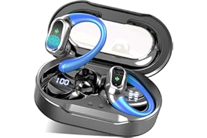 Rolosar Auriculares Bluetooth, Auriculares inalámbricos Bluetooth 5.4, Deportes de Graves Profundos, 50 Horas de Tiempo de reproducción, Auriculares con 4 ENC cancelación de Ruido de 4 micras