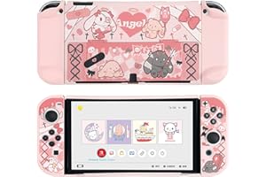 Pokrowiec ochronny GeekShare Slim Cover Case kompatybilny z Nintendo Switch OLED i Joy Con - amortyzacja i odporność na zarysowania - Gothic Bunny
