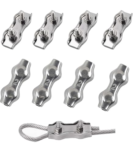 Serre-câble Plat INOX - Diamètre Fil 8 Mm - FP INOX - Neuf D'origine - Fabriqué En France