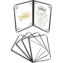 Porta Menu Ristorante A4 - Set Da 5, Doppia Faccia, Protezione Angoli - Foto 12