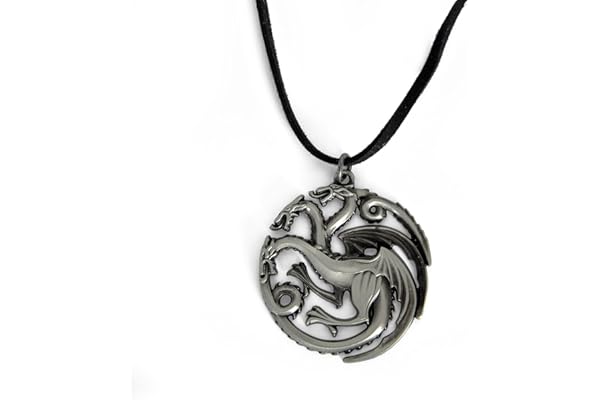 Game of Thrones - Maison Targaryen Blason chaîne Cadeau pour Fan dans Emballage Coque