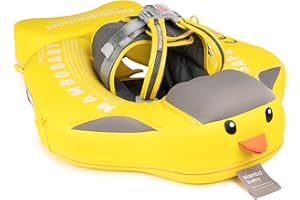 ‎HECCEI HECCEI Schwimmring Baby, Mambobaby Nicht Aufblasbarer Schwimmhilfe, Hautfreundlicher Schwimmreifen Baby Perfekte Schwimmtrainer Swim Float für Kinder 3-24 Monate