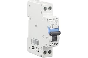 POPP® Interruptor Automático Magnetotérmico industrial CURVA C DPN SERIE MSN81NC 6A 10A 16A 20A 25A 32A 40A (DPN, 20A)