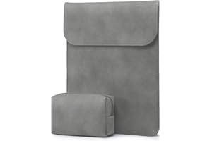 HYZUO 15-16 Cali Pokrowiec Etui na Laptopa Kompatybilny z 2019-2021 Macbook Pro 16 A2141/ Surface Laptop 4 3 15 Calowy/Dell XPS 15/2012-2019 MacBook Pro 15 A1990 A1707 A1398, Ciemno Szary