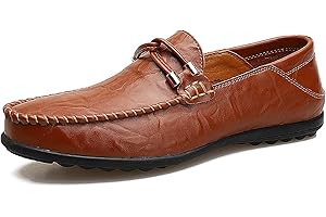 Remxi Herren Mokassins Slippers Lederschuhe Slip On Penny Loafers Fahren Klassische Bussnis Derby Oxford Schuhe