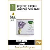Olivos Doğal Klasik Serisi Lavanta ve Zeytinyağlı Katı Sabun - Lavanta &Ouml;zleri ile Zenginleştirilmiş, Rahatlatıcı ve Nemlendir