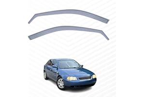 Modifycar - Deflectores Ventanilla Delantera Coche compatibles con Audi A3-3 Puertas - Año 1996-2003 - Color Ahumado - Instalación Interior traslúcido