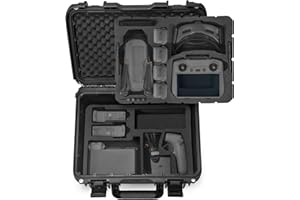 LEKUFEE Maleta de Transporte Impermeable para dji Air 3S/dji Air 3 Drone,dji RC Pro 2/RC Pro,dji RC N3/N2,dji RC 2,dji Goggles 3/2/Integra/DJI Motion 3/2 y Accesorios (Solo Estuche)