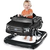 Bright Starts Ways to Play Walker - Ford F-150, Agate Black, 4 in 1 Walker 6 Months and Above