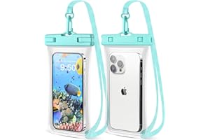 CITAMAMA wasserdichte Handyhülle 2 Stück, IPX8 Unterwasser Handyhülle TPU [3D Nahtloses Rahmen] Wasserfeste Handytasche für iPhone 15 Pro Max 14 13 Galaxy S24 S23 Ultra, bis zu 6.9 Zoll
