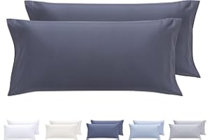 Todocama Zestaw 2 poszewek na poduszki, bardzo miękka, hipoalergiczna mikrofibra, zestaw 2-70 x 40 cm ciemnoszary (8435439012799)