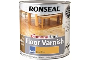 Ronseal Diamond Hard Floor Varnish Light Oak Satin 2.5L