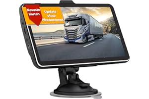 TOUTBIEN GPS Navigationsgerät, Navi mit 2,5D Touchscreen 7 Zoll Navigation für Auto PKW LKW, Europa UK 52 Karten Lebenslang Kostenloses Kartenupdate mit POI Blitzerwarnung Sprachführung Fahrspur