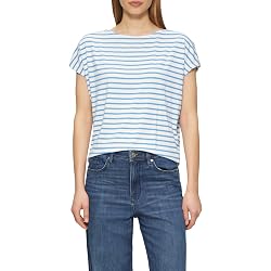 S.Oliver Damen T-Shirt Kurzarm – Farbe Blue, Größe 42, Regular Fit, Aus Baumwolle