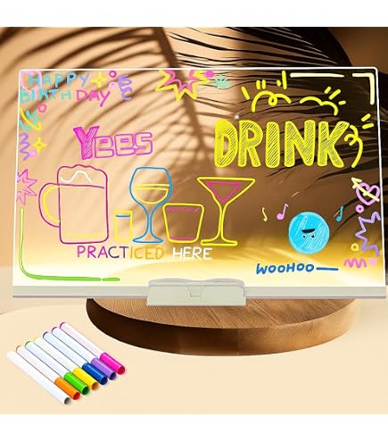 Produktbild von BlueXP LED Zeichenbrett Kinder Leuchtendes LED Maltafel Set Mit 7 Farben Stift USB-Betrieb Sticker & Geschichtenpapier Kreatives Geschenk Für Kinder