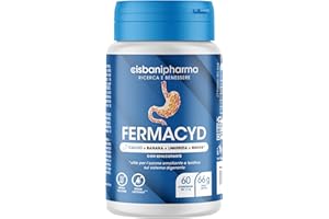 CISBANI PHARMA Fermacyd - Gastroprotettore Stomaco, Reflusso, Azione Digerente con Calcio, Banana, Liquirizia, Malva - 60 Compresse. Prevenire Bruciore e Indigestione, Antiacido
