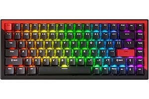 DrunkDeer Klawiatura G75 Rapid Trigger, klawiatura gamingowa Esports, przełącznik magnetyczny, tryb obciążenia wygrana, regulowane uruchamianie, 75% wzornictwo – ANSI, czarna