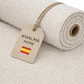KHALMA HOME Stain Resistant Fabric for Upholstery by the Metre - Chenille Fabric for Sofas, Chairs and Headboards | Upholster
