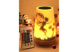 Mostof Fairy Night Light with Remote for Bedroom, Touch Control, Timer, Rechargeable (Fairy-16 Colors)
