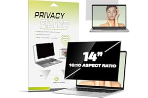 Fluflyer 14 Zoll Laptop Blickschutzfolie 16:10, Anti-Blaulicht, Blendfrei, Augenschutz, Anti-Reflexion, Displayfilter Sichtschutzfilter Kompatibel mit HP/Dell/Acer/Lenovo/ThinkPad/Asus(301 * 188mm)