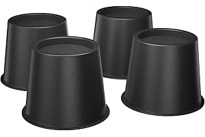 ‎UPING Uping Möbelerhöher Betterhöhung Möbelerhöhung Tischerhöher Elefantenfuß Bed Riser 8cm Höhe 4St schwarz