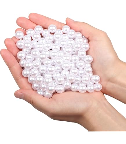 100 perle di cera da 6 mm in plastica acrilico, decorazione da tavolo per matrimonio, madreperla, perline di cera per fai da te (grigio