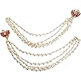 Level up point - LAYARED BEADS SAHARA with PEARL FOR EARRINGS Statement Kundan Earring & For Women and girls any occassion