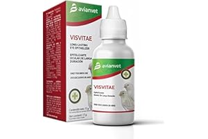AVIANVET Visvitae Collyre pour lésions oculaires d'oiseaux Maintient les yeux hydratés, humidifie et protège la cornée 15 g