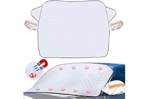 LRXYFYW Autoscheibenabdeckung,Auto Winterabdeckung,Frontscheibenabdeckung,mit Magnet Fixierung Faltbare Auto Abdeckung,Ultra-Dick Auto Scheibenabdeckung,Abnehmbare Eisschutzfolie für Winter UV-Schutz