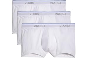 2(X)IST 2(X) IST Męska bawełna stretch No Show Trunk 3-pak
