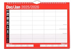 QUICKDRAW Calendrier mural 2025 pour 5 personnes, semainier à 5 colonnes, organiseur hebdomadaire à domicile, bureau à domicile, planificateur à spirales