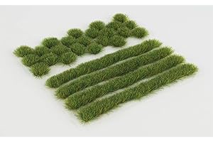 WWS WAR WORLD SCENICS WWScenics Statische Grasfasern Grasbüschel & Streifen Set | 6mm Sommer | SUM6MIX | für Modellbau & Landschaftsbau