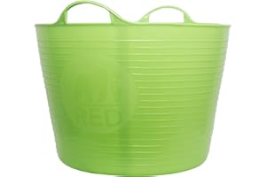 BOSMERE Tubtrugs 36L Large Flexible 2-Handled Recycled Tub, Pistachio