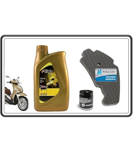 Kit Filtro Olio E Aria Originale Piaggio Per Beverly 125, 250, 300 - Ricambio Originale